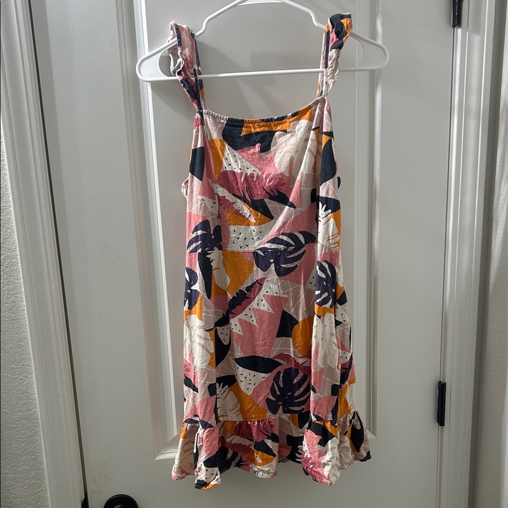 Sadie + Sage Printed Mini Sleeveless Dress with Flutter Sleeves